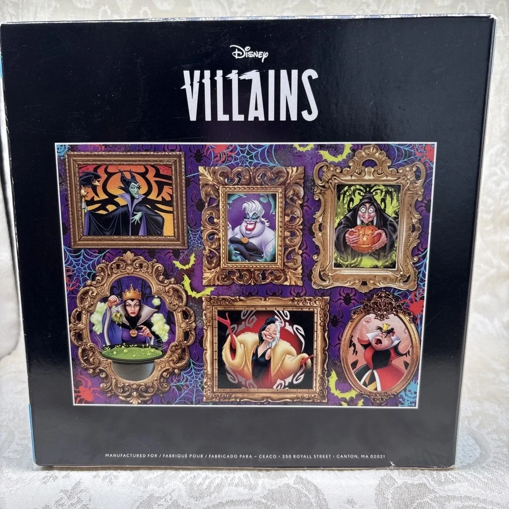 NIB Disney Villains 1000 Piece Puzzle 24×18 Red Barn Ceaco Puzzle